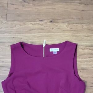 Calvin Klein Purple Sleeveless Dress